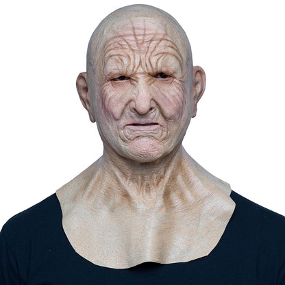 Elder Man, Máscara Divertida de Imitación de Hombre Adulto, Máscaras de Viejos Abuelos Ideal para Halloween y Fiestas de Disfraces