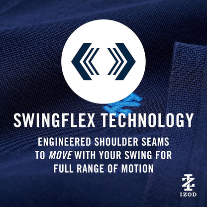 Izod Performance Golf Swingflex - Pantalón Corto elástico de Ajuste Recto Pantalones de Golf para Niños