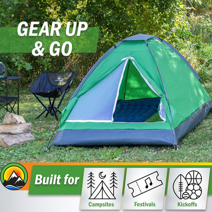 Wakeman Outdoor - Tienda de campaña para 2 Personas - Refugio fácil de Instalar con Mosca de Lluvia y Bolsa de Transporte para Camping, Playa, mochileros, Senderismo y Festivales