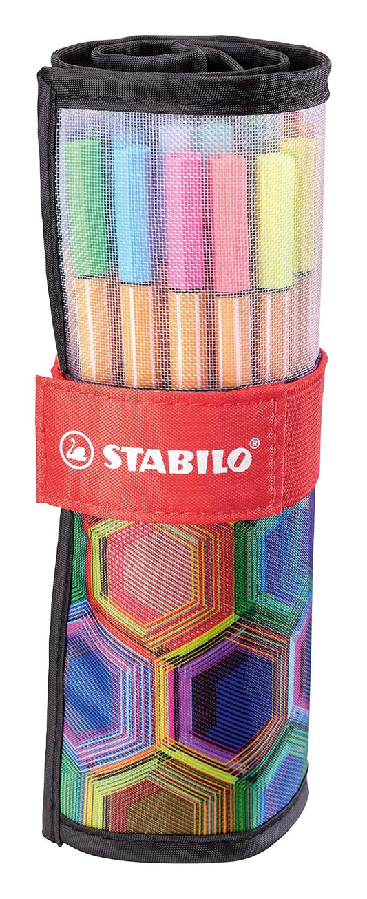 STABILO Point 88 ARTY - Rollerset con 25 Rotuladores Colores Difetentes