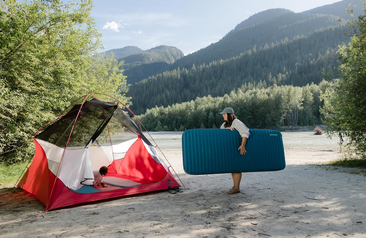 Therm-a-Rest MondoKing - Cojín de Dormir autoinflable 3D para Acampar, Talla XXL - 80 x 30 Pulgadas