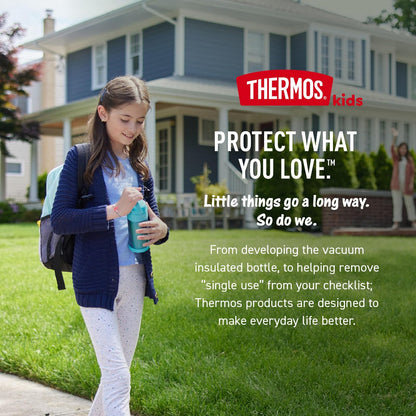 THERMOS FUNTAINER - Botella de acero inoxidable para niños, diseño de Patrulla Canina