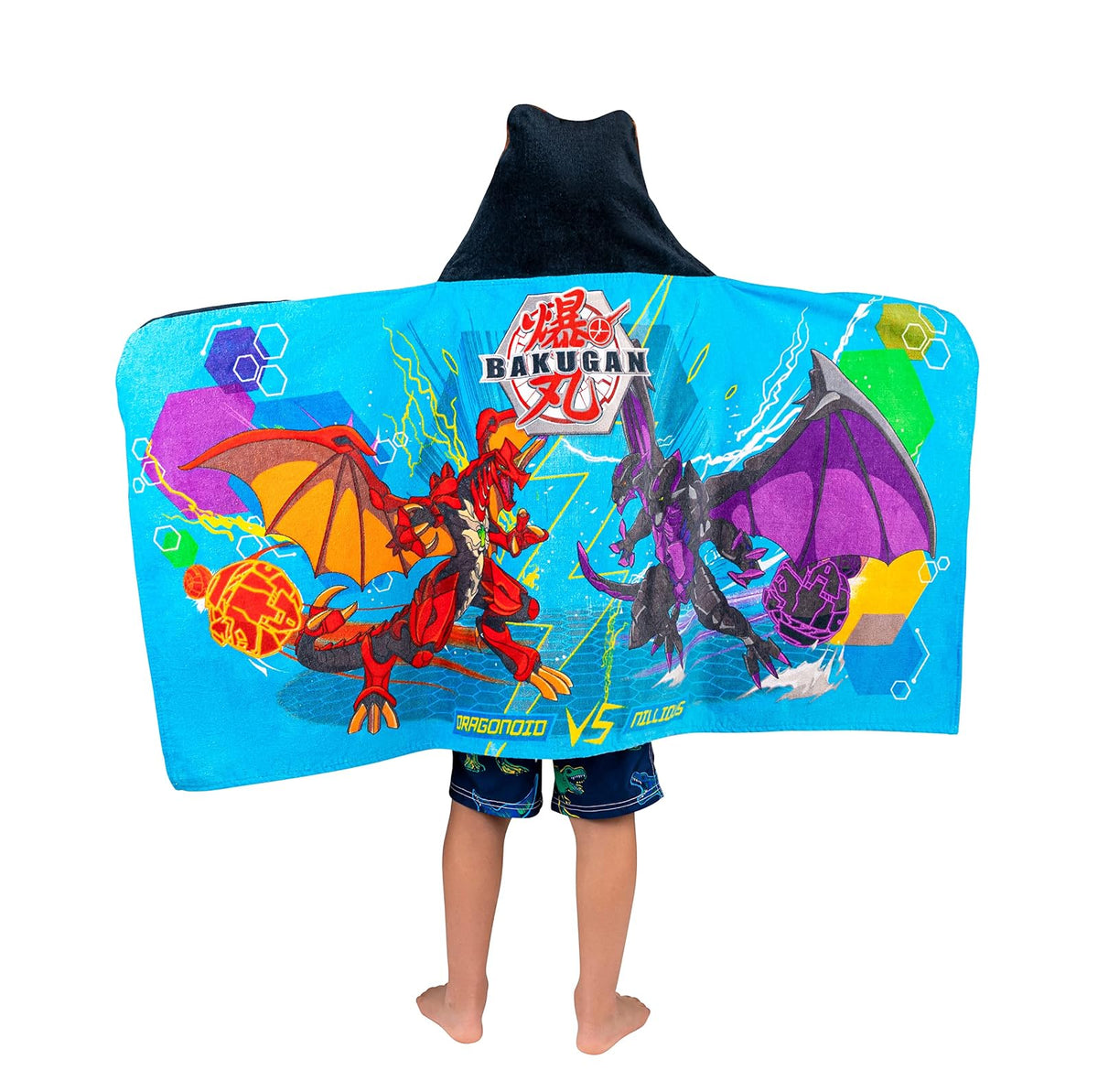 Bakugan Anime Battle Brawlers - Toalla de Toalla de Rizo de algodón Suave para baño/Piscina/Playa, 24 x 50 Pulgadas, por Franco Kids
