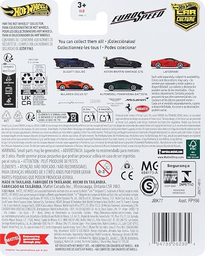 Hot Wheels Collector Pininfarina Battista para coleccionistas