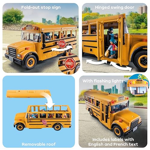 Playmobil Autobús Escolar con Accesorios y 4 Figuras
