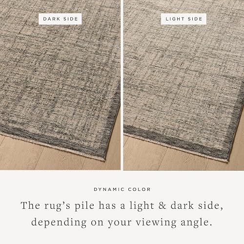 Loloi II Winston Collection WIT-01 Denim/Bone 3'-11" x 5'-7" Area Rug | WIT-01 Aprox. 4x6 azul sala de estar, comedor, recámara, alfombra de área