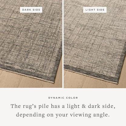Loloi II Winston Collection WIT-01 Denim/Bone 3'-11" x 5'-7" Area Rug | WIT-01 Aprox. 4x6 azul sala de estar, comedor, recámara, alfombra de área