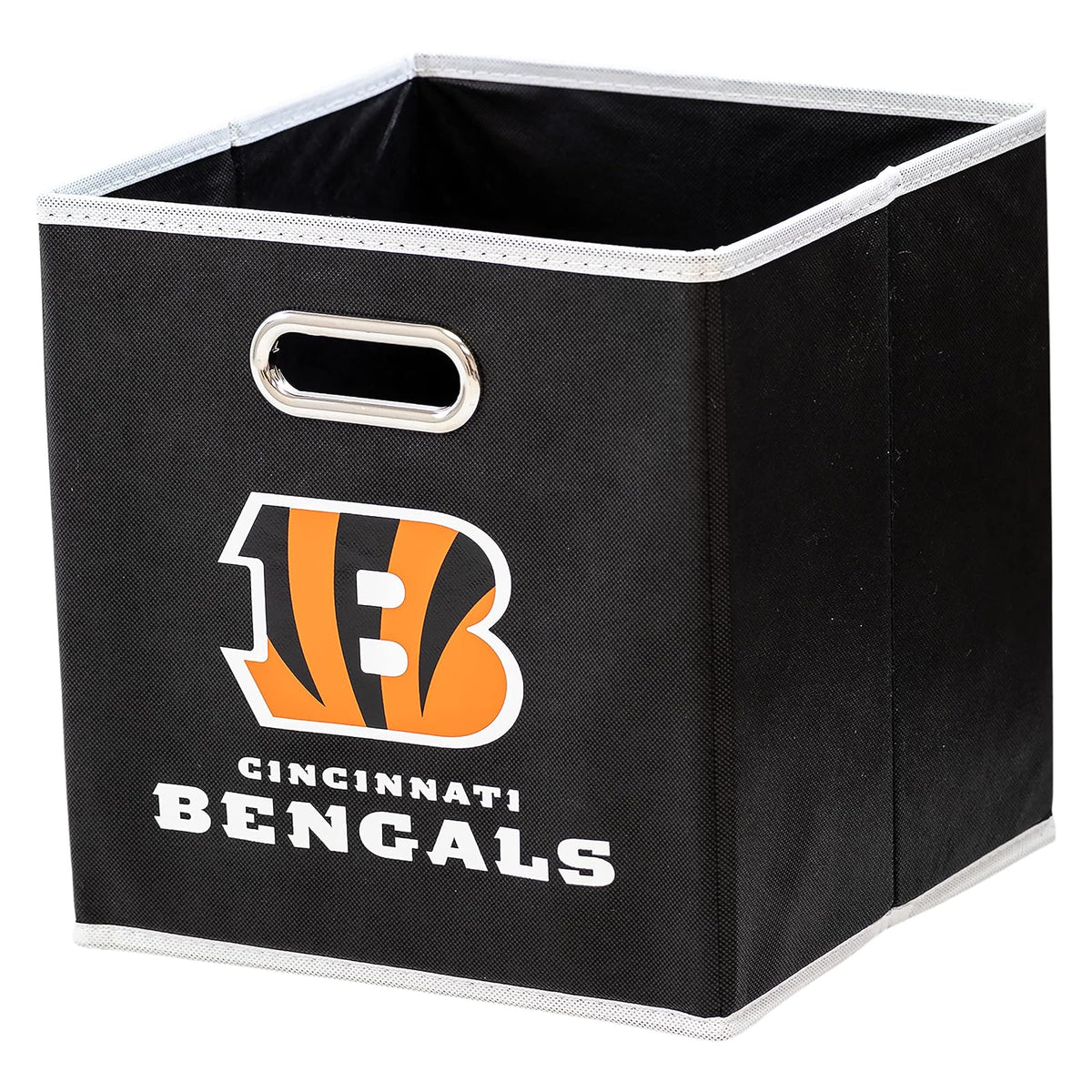 Franklin Sports Cubos de Almacenamiento de Tela de Equipo de NFL Hecho para Adaptarse a los organizadores de Almacenamiento (27.9 x 26.6 x 26.6 cm) - Cincinnati Bengals