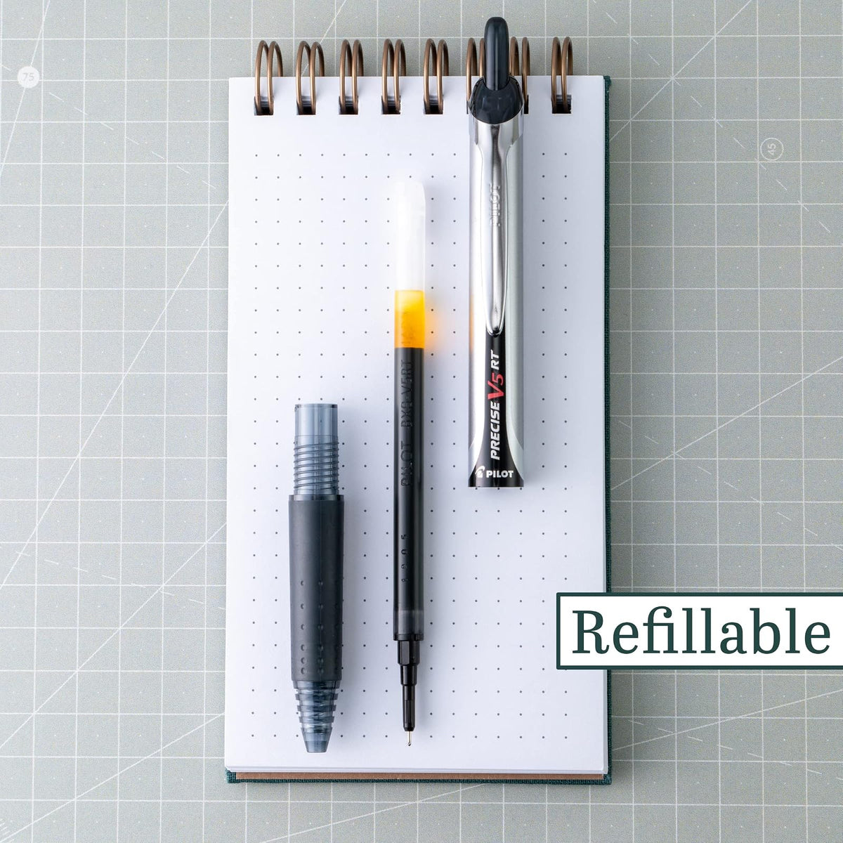 Pilot Precise V5 RT 26055 Bolígrafos retráctiles, punta extra fina de 0.5 mm, paquete de 4