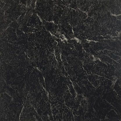 Achim Nexus Azulejos Autoadhesivos de Vinilo, 30.5 x 30.5 cm, Paquete de 20 - negro, blanco (Black with White Vein Marble) - Aspecto de mármol