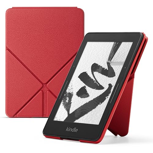Funda protectora de piel Origami para Kindle Voyage, Rojo
