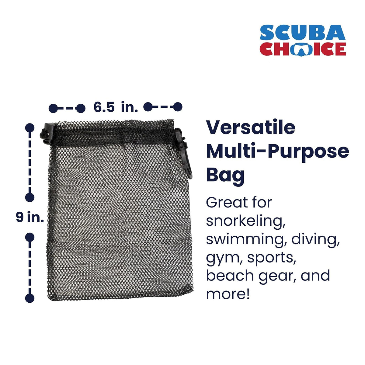 Scuba Choice Máscara de Buceo, Marcador de Superficie o Bolsa de Malla de Almacenamiento Multiusos