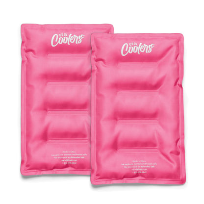 Cool Coolers 2 Pack Soft Ice Packs for Cooler, Flexible Stretch Nylon, Lunch Box Ice Packs, Ice Packs for Lunch Boxes