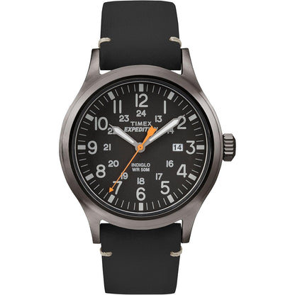 Timex Expedition Scout Reloj Análogico para Hombre, 40 mm - Negro - Negro - Gris