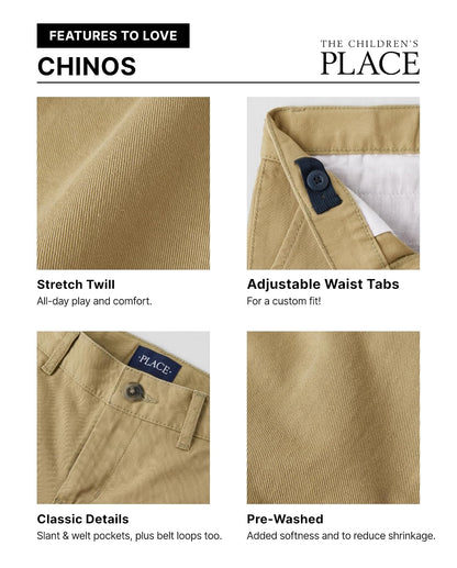 The Children's Place Pantalones Cortos Chinos de Secado rápido Pantalones Cortos Informales para Niños