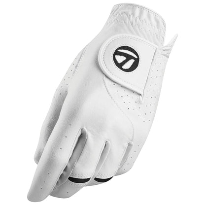 TaylorMade Stratus Tech Guantes de Golf para Hombre Paquete de 2 - Blanco - Cadet Medium - Large - Izquierda