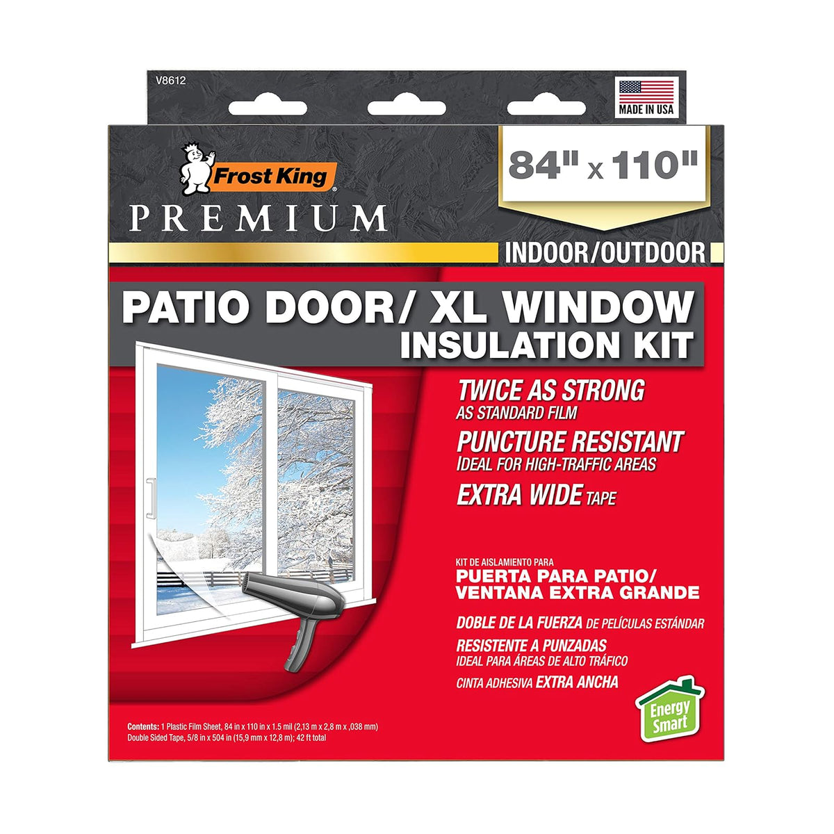 Frost King V8612 - Kit de ventana, transparente