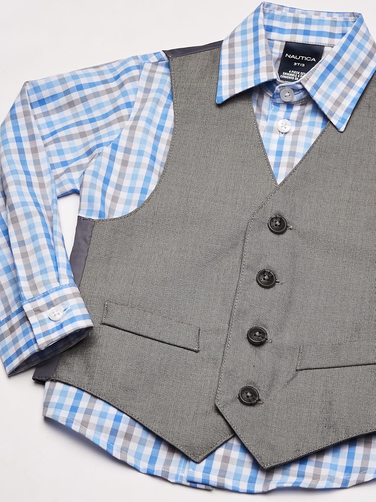 Nautica Conjunto de Chaleco de Piel de tiburón para niño