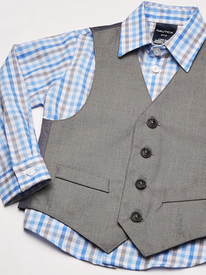 Nautica Conjunto de Chaleco de Piel de tiburón para niño