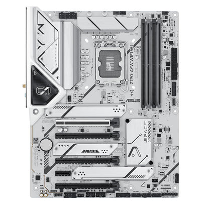 ASUS Z790-AYW WiFi W II Intel Z790 (LGA 1700) ATX Placa Base con PCIe® 5.0, 3X M.2, 12+1 DrMOS, DDR5, WiFi 6, 2.5Gb LAN, HDMI, USB 10Gbps Type-C®, USB 10Gbps Type-C®, Thunderbolt™, USB4®, Aura Sync