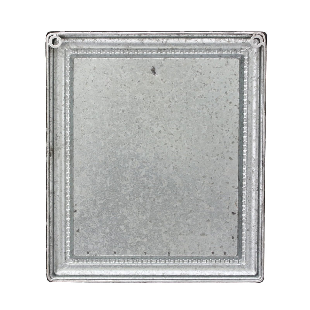Stonebriar - Decoración de pared de metal galvanizado con cesta, 15.2 x 13.2 pulgadas, color gris