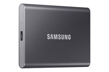 Samsung - SSD portátil T7 de 1 TB – hasta 1050 MB/s – Unidad Externa de Estado sólido USB 3.2, Gris (MU-PC1T0T/AM)