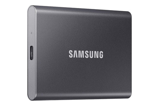 Samsung - SSD portátil T7 de 1 TB – hasta 1050 MB/s – Unidad Externa de Estado sólido USB 3.2, Gris (MU-PC1T0T/AM)