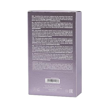Alfaparf Milano Semi Di Lino Smooth Smoothing Oil - Aceite Alisador Anti-Frizz y Protector Térmico para Cabello Lacio, Brillo Extremo, 100 ml