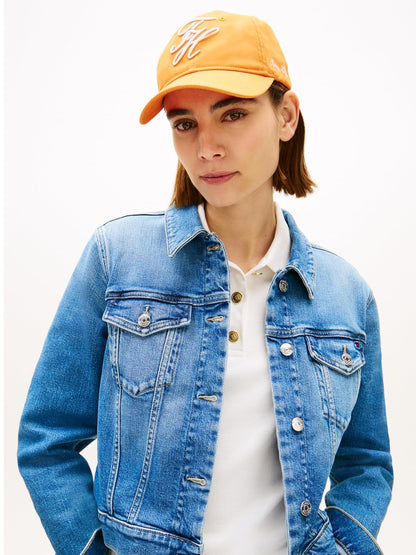 Tommy Hilfiger Gorra para Mujer, Naranja, Talla Única