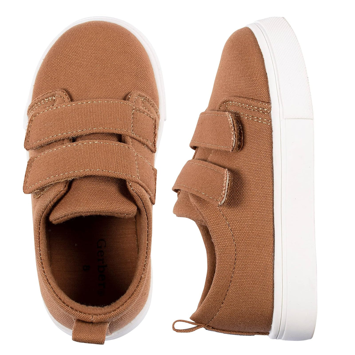 Gerber - Tenis Unisex para Cuna para recién Nacidos, para niños y niñas - Niños pequeños (1-4 años) - 10.0 cm - Sarga oxidada lavada