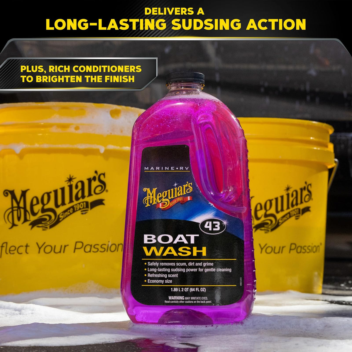 Meguiar's Jabón Marino M4364 para Barcos, 1.89 L