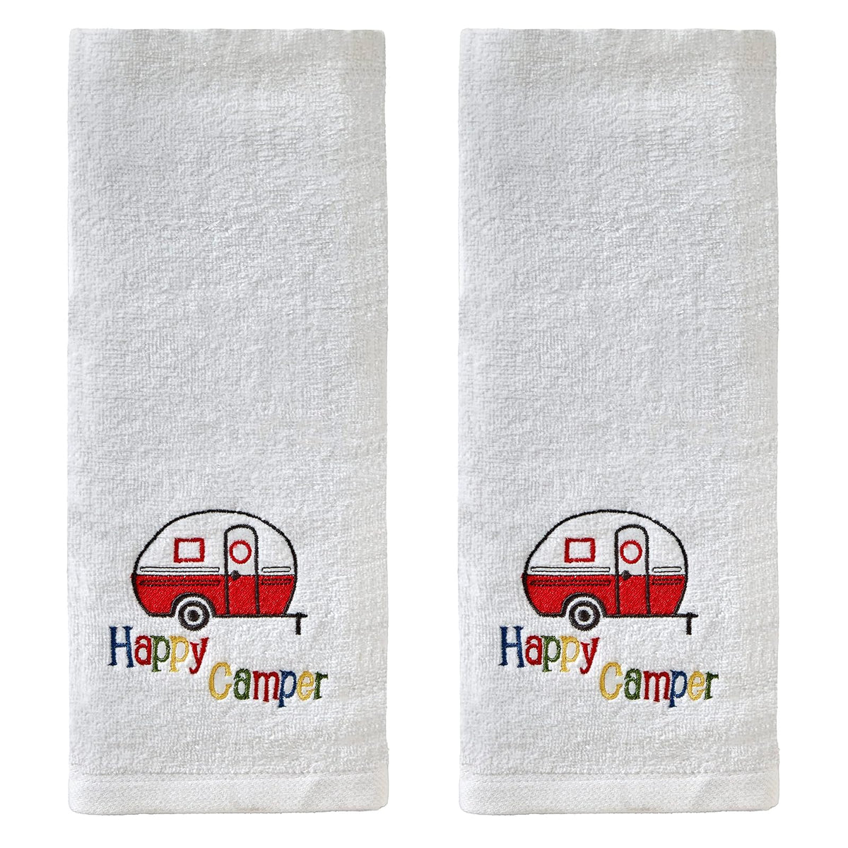 SKL Home - Juego de Toallas de Mano Retro Camper, Paquete de 2 Unidades