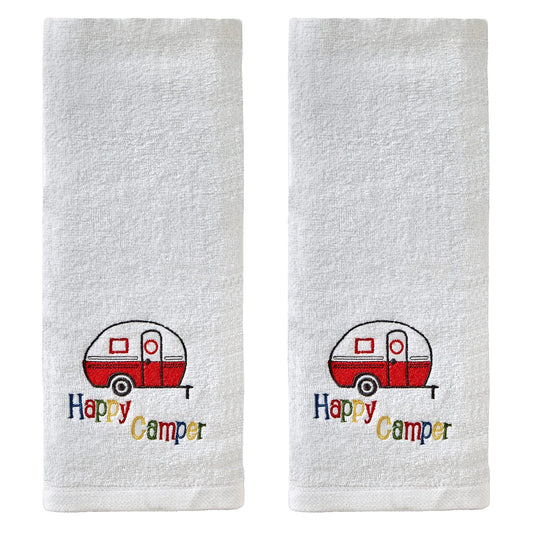 SKL Home - Juego de Toallas de Mano Retro Camper, Paquete de 2 Unidades