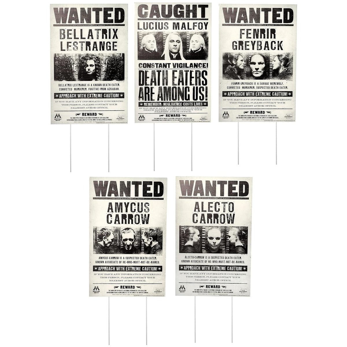 Rubie's Harry Potter Wanted - Cartel de decoración de césped, como se muestra, talla única