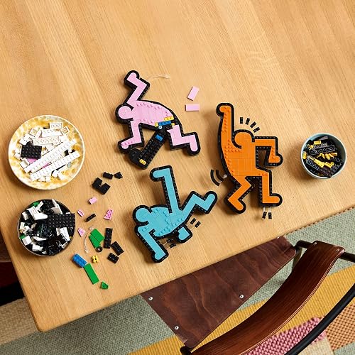 LEGO Art Keith Haring: Figuras Danzantes Decoración, Set de Construcción para Adultos, Arte Mural, Regalo para Él, para Ella y para Apasionados de Las Actividades Creativas 31216
