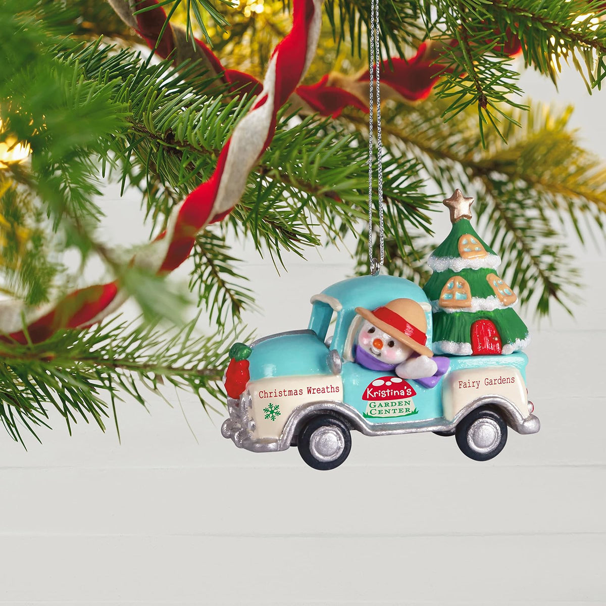 Hallmark Keepsake Adorno de Navidad con Fecha de año 2022, camión Central de jardín