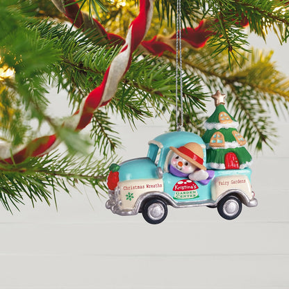 Hallmark Keepsake Adorno de Navidad con Fecha de año 2022, camión Central de jardín