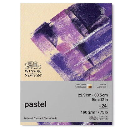 Winsor & Newton Professional Pastel Paper Pad, 9 x 12 pulgadas, 24 hojas, 160 g/m², colores de la tierra
