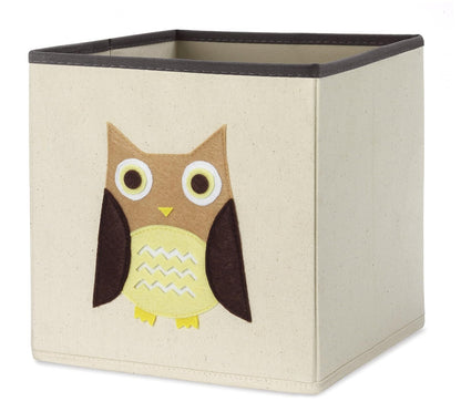 Whitmor cubeta Plegable de Lona para niños, búho café