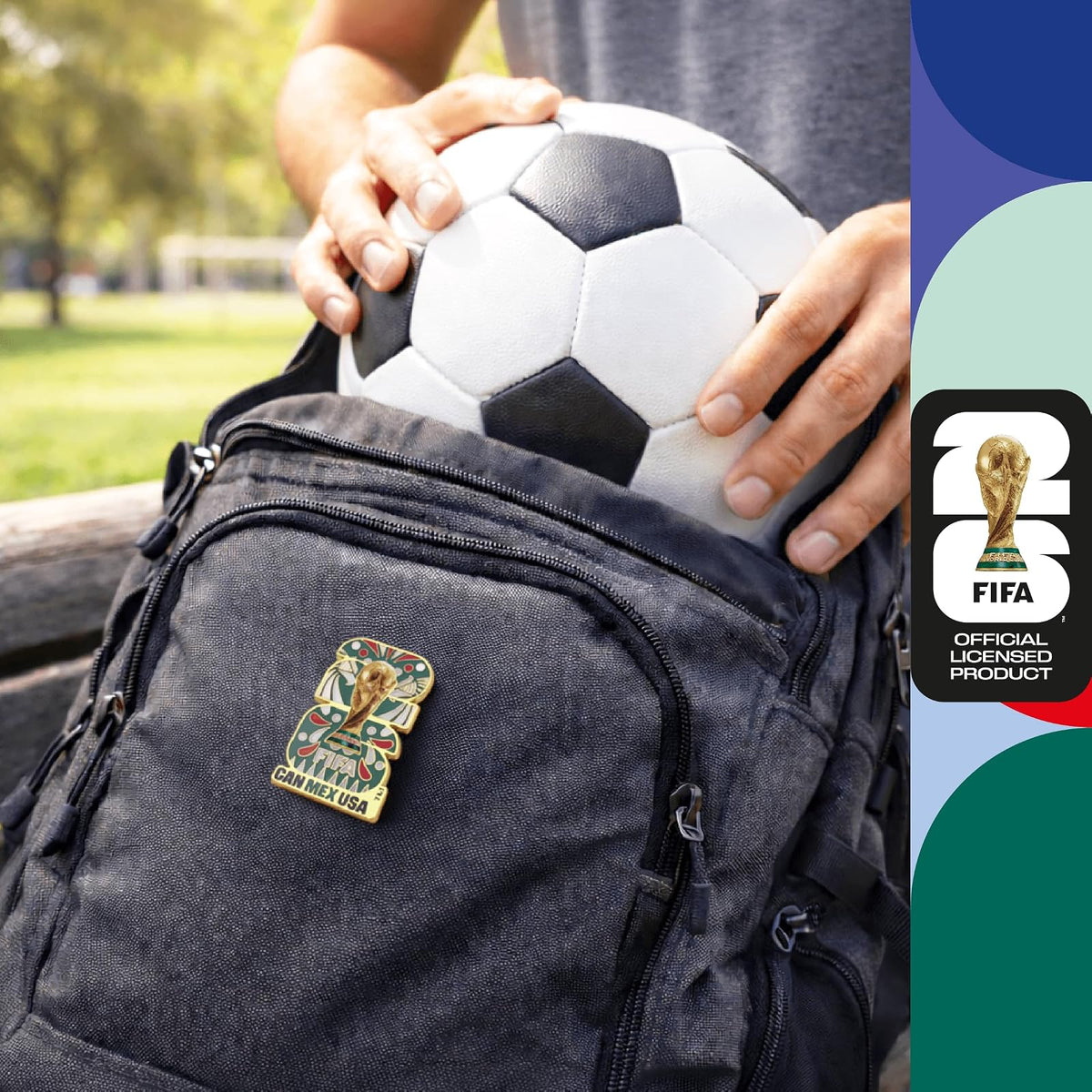 Wagon International Pin de Emblema de países anfitriones 2D - Mexico con Licencia Oficial de la Copa Mundial DE LA FIFA 2026ᵀᴹ