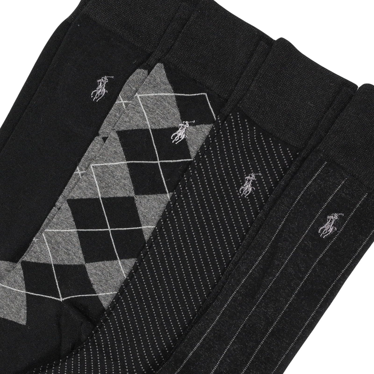 Polo Ralph Lauren Men's Socks Calcetines de cuello redondo con patrón surtido Calcetines de cuello redondo con patrón surtidopara hombre