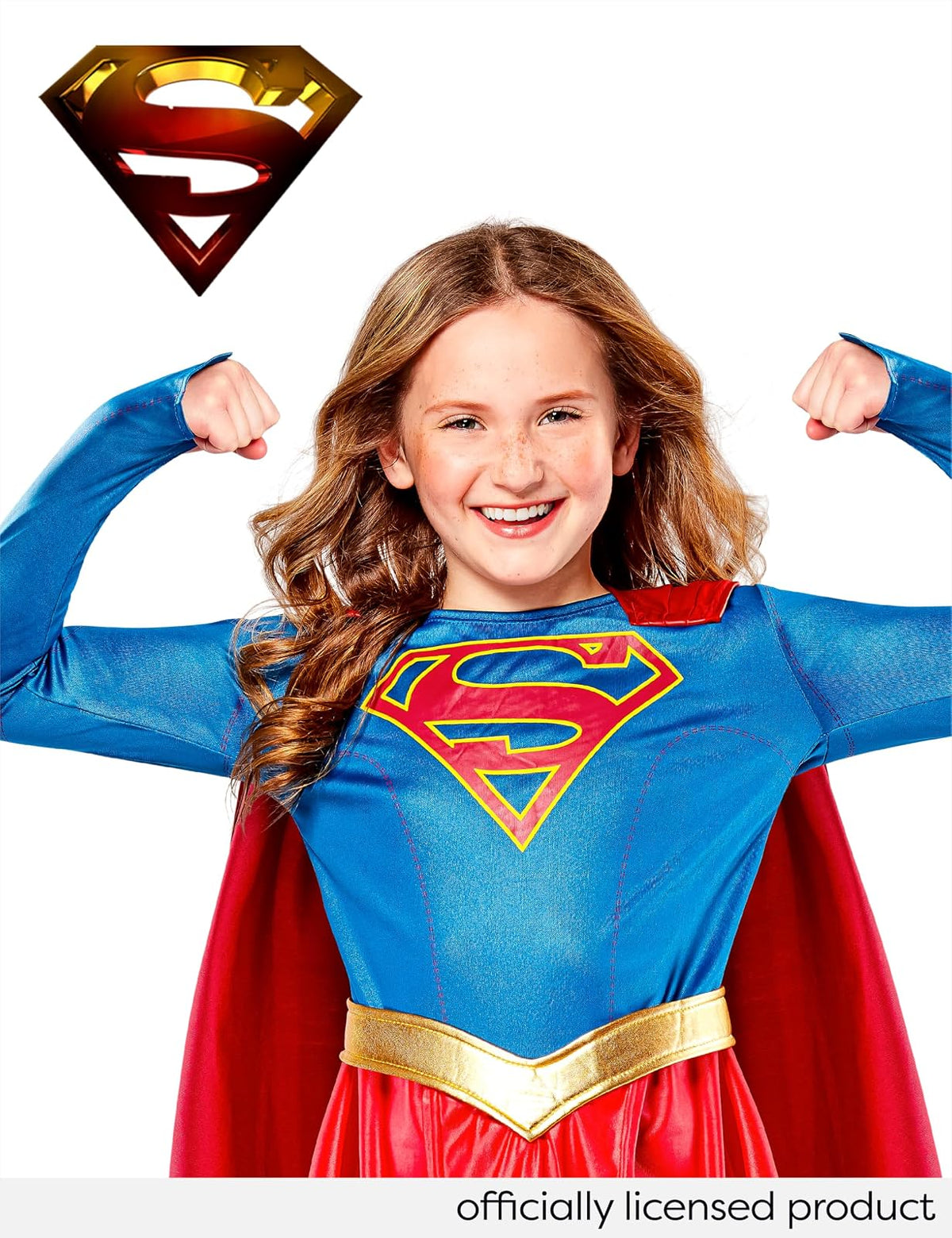 Rubie's Costume Disfraz de Supergirl para niños, Superchica, Rojo, Mediano