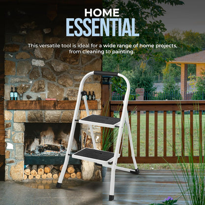 SIMPLI-MAGIC Escalera de escalón, Taburete ergonómico Plegable con Pedal Ancho Antideslizante, Multiuso para el hogar, Cocina y Oficina (Capacidad de 300 Libras)