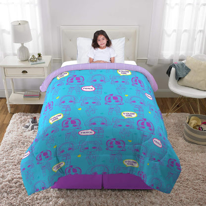 Franco - Edredón Reversible súper Suave para niños, tamaño Individual/matrimonial, LOL Surprise