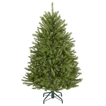 National Tree Company - Mini árbol de Navidad Artificial, Verde, Abeto Dunhill, Incluye Soporte, 1.4 m