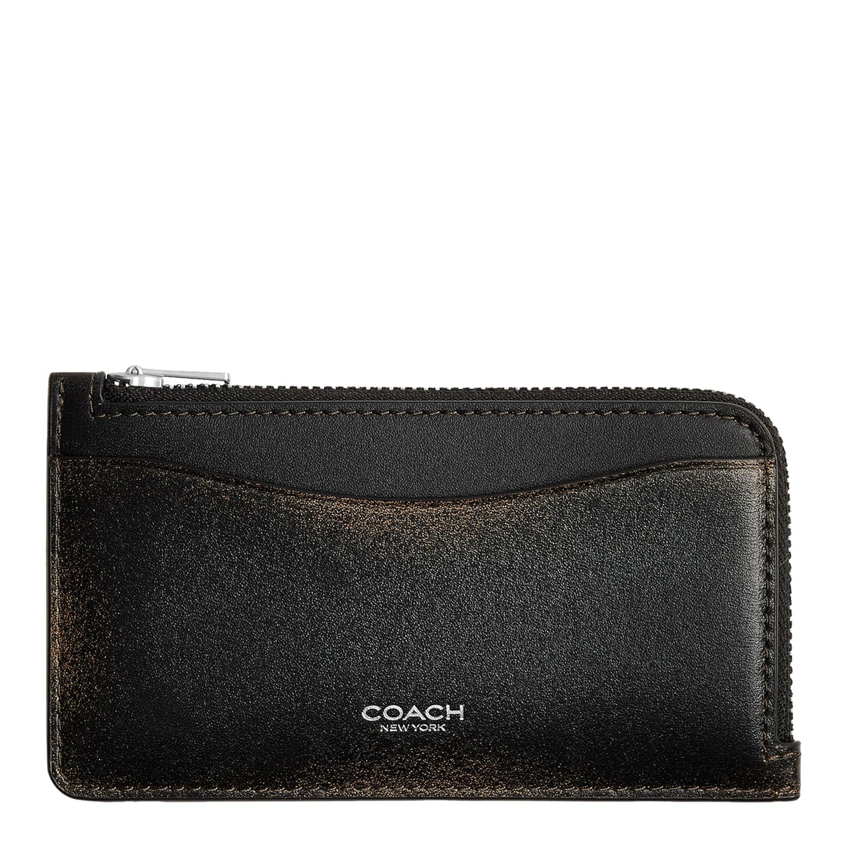 COACH - Funda pequeña con cierre, Negro marrón, One Size