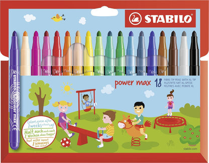 STABILO power max - Estuche con 18 colores