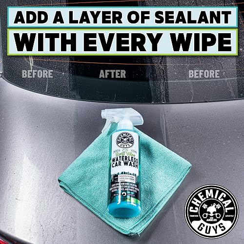 Chemical Guys Swift Wipe Sprayable Waterless Car Wash, Limpia Fácilmente - Sólo Pulverizar y Limpiar, Seguro para Automóviles, Camiones, Motocicletas, RVs y Más, 3.79 L