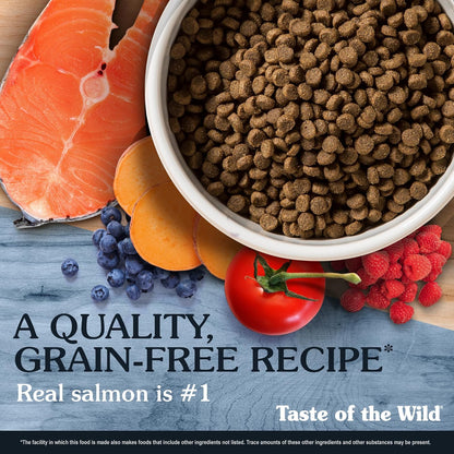 Taste Of The Wild Pacific Stream Cachorro Alimento para Perro | Salmón ahumado, formulado para cachorros, sin granos, DHA para el desarrollo cerebral, probióticos específicos