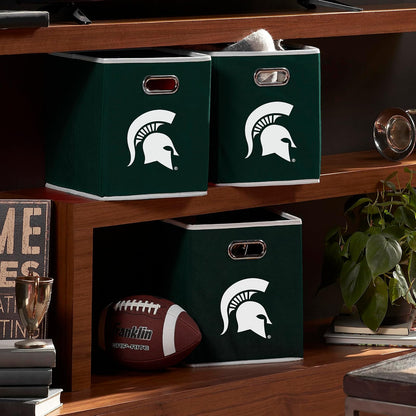 Franklin Sports NCAA College Team - Cubos de Almacenamiento de Tela Hechos para Adaptarse a organizadores de contenedores de Almacenamiento (11 x 10.5 x 10.5)